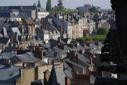 Vue depuis l'aile François Ier du château, les trois couleurs de Blois