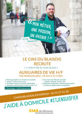 CIAS du Blaisois recrutement auxiliaires de vie