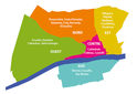 Découpage des quartiers