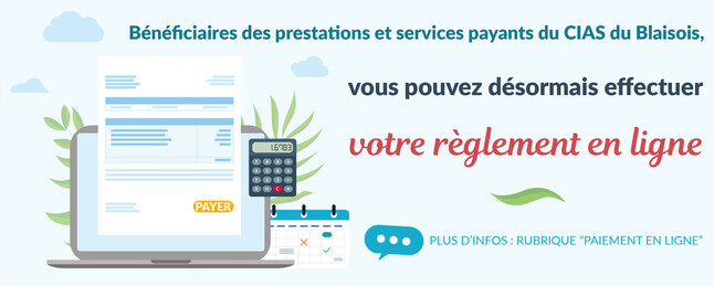 Payez vos prestations et services en ligne